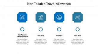 Non taxable travel allowance ppt powerpoint presentation icon maker cpb