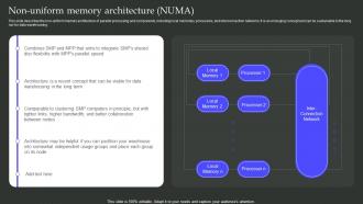 Non Uniform Memory Architecture NUMA Parallel Processing Architecture Ppt Slides Visual Aids