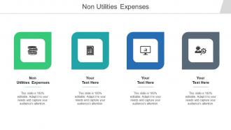 Non Utilities Expenses Ppt Powerpoint Presentation Model Visual Aids Cpb