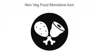 Non Veg Food Monotone Icon In Powerpoint Pptx Png And Editable Eps Format