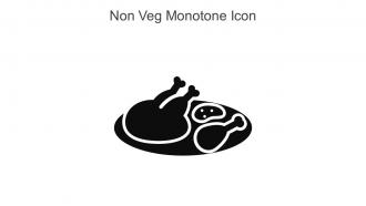 Non Veg Monotone Icon In Powerpoint Pptx Png And Editable Eps Format