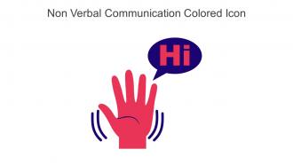 Non Verbal Communication Colored Icon In Powerpoint Pptx Png And Editable Eps Format