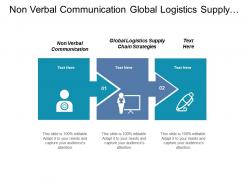 Non verbal communication global logistics supply chain strategies cpb