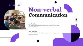 Non Verbal Communication Ppt Powerpoint Presentation File Designs