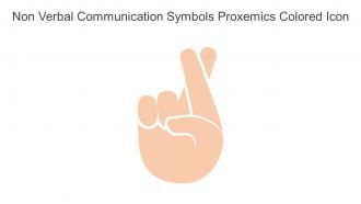 Non Verbal Communication Symbols Proxemics Colored Icon In Powerpoint Pptx Png And Editable Eps Format