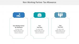 Non working partner tax allowance ppt powerpoint presentation model background cpb