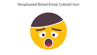 Nonplussed Bored Emoji Colored Icon In Powerpoint Pptx Png And Editable Eps Format