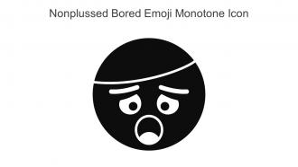 Nonplussed Bored Emoji Monotone Icon In Powerpoint Pptx Png And Editable Eps Format