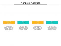 Nonprofit analytics ppt powerpoint presentation summary images cpb