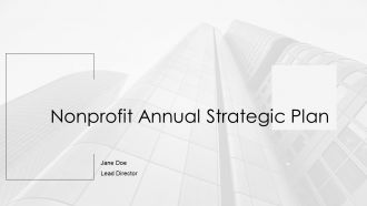 Nonprofit Annual Strategic Plan PPT Graphics AT