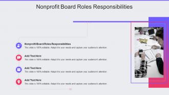 Nonprofit Board Roles Responsibilities In Powerpoint And Google Slides Cpb
