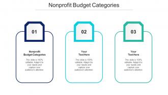 Nonprofit Budget Categories Ppt Powerpoint Presentation Outline Summary Cpb