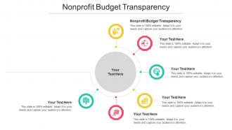 Nonprofit Budget Transparency Ppt Powerpoint Presentation Summary Graphics Cpb
