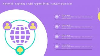 Nonprofit Corporate Social Responsibility Outreach Plan Icon