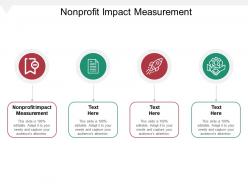 Nonprofit impact measurement ppt powerpoint presentation portfolio visual aids cpb