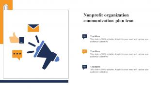 Nonprofit Organization Communication Plan Icon