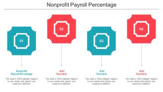 Nonprofit Payroll Percentage Ppt Powerpoint Presentation Model Outline Cpb