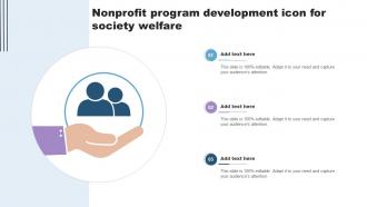 Nonprofit Program Development Icon For Society Welfare