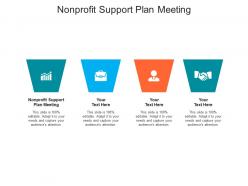 Nonprofit support plan meeting ppt powerpoint presentation slides vector cpb