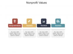 Nonprofit values ppt powerpoint presentation summary clipart cpb