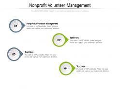 Nonprofit volunteer management ppt powerpoint presentation outline grid cpb