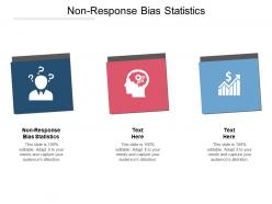 Nonresponse bias statistics ppt powerpoint presentation infographic template background cpb