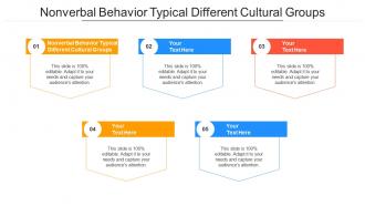 Nonverbal behavior typical different cultural groups ppt powerpoint presentation icon cpb