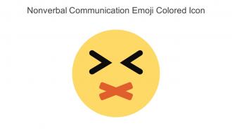 Nonverbal Communication Emoji Colored Icon In Powerpoint Pptx Png And Editable Eps Format