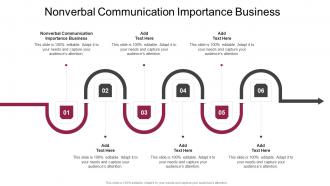 Nonverbal Communication Importance Business In Powerpoint And Google Slides Cpb