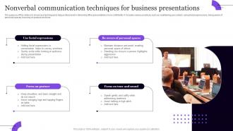 Nonverbal Communication Techniques For Business Presentations