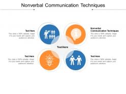 Nonverbal communication techniques ppt powerpoint presentation outline designs cpb