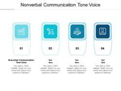 Nonverbal communication tone voice ppt powerpoint presentation inspiration examples cpb