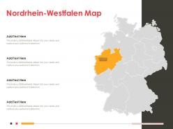 Nordrhein westfalen map powerpoint presentation ppt template