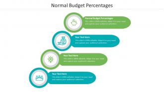 Normal budget percentages ppt powerpoint presentation outline master slide cpb