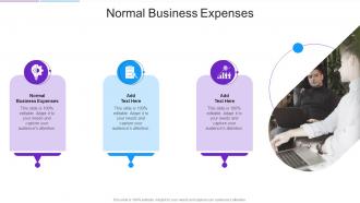 Normal Business Expenses In Powerpoint And Google Slides Cpb
