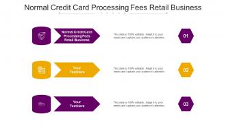 Normal Credit Card Processing Fees Retail Business Ppt Powerpoint Presentation Graphic Images Cpb