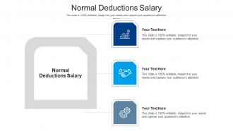 Normal deductions salary ppt powerpoint presentation styles rules cpb
