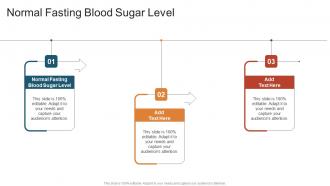 Normal Fasting Blood Sugar Level In Powerpoint And Google Slides Cpb