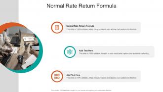Normal Rate Return Formula In Powerpoint And Google Slides Cpb