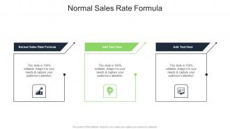 Normal Sales Rate Formula In Powerpoint And Google Slides Cpb
