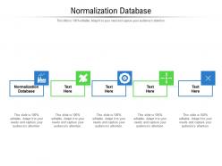 Normalization database ppt powerpoint presentation infographics microsoft cpb
