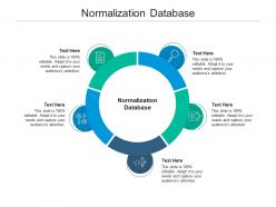 Normalization database ppt powerpoint presentationmodel brochure cpb