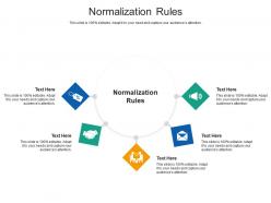 Normalization rules ppt powerpoint presentation portfolio diagrams cpb