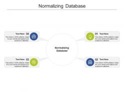 Normalizing database ppt powerpoint presentation infographics display cpb