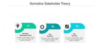 Normative stakeholder theory ppt powerpoint presentation infographic template show cpb