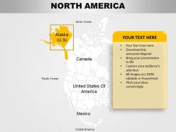 North america continents powerpoint maps