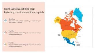 North America Labeled Map Featuring Countries And Their Capitals