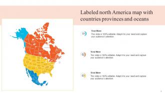 North America Map Labeled Powerpoint Ppt Template Bundles