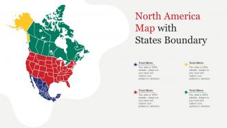 North America Map With States Boundary