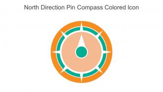 North Direction Pin Compass Colored Icon In Powerpoint Pptx Png And Editable Eps Format